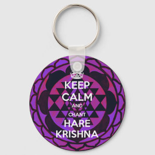 保Calm and Chant Hare Krishna キーホルダー