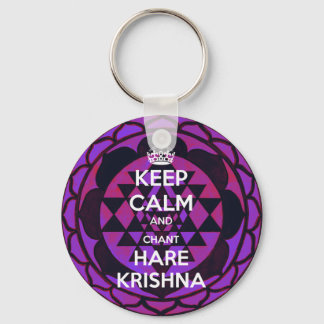 保Calm and Chant Hare Krishna キーホルダー