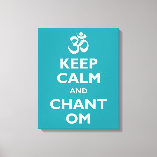 保Calm and Chant Om キャンバスプリント (正面)