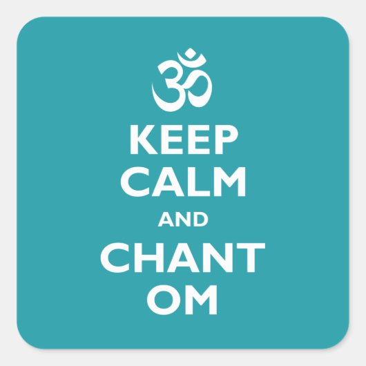 保Calm and Chant Om スクエアシール (正面)