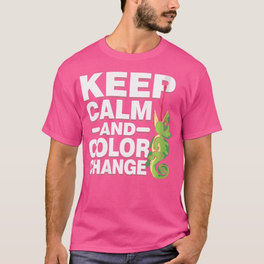 保Calm And Color Change Chameleon Tシャツ (正面)