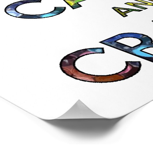 保Calm and Crayon drawスケッチキッズおもしろいc ポスター (角)