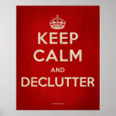 「保Calm and Declutter」ポスター ポスター (正面)