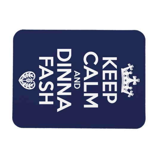 保Calm and Dinna Fash マグネット (横)