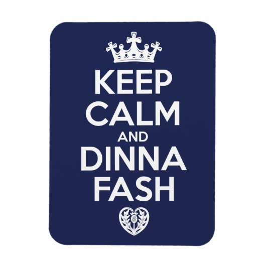 保Calm and Dinna Fash マグネット (縦)