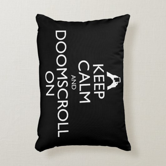 保Calm And Doomscroll On アクセントクッション (正面(垂直))
