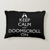 保Calm And Doomscroll On アクセントクッション (裏面)