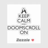 保Calm And Doomscroll On シール (シート)