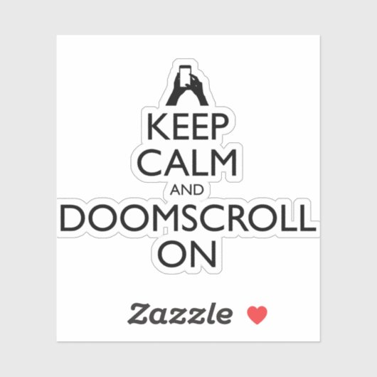 保Calm And Doomscroll On シール (シート)