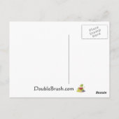 保Calm and Drinkワインギフトアーユニークトデザイン ポストカード (裏面)