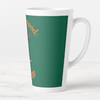 保Calm and Drink Coffee - Dog Lover Digital Art カフェラテマグ
