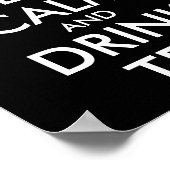 保CALM AND DRINK TEA – カップ ポスター (角)