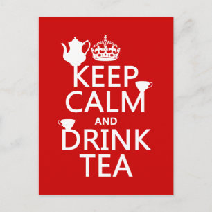保Calm and Drink Tea - All Colors ポストカード