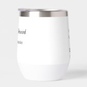 保Calm and Drink Wineカスタム Back文字 (右面)