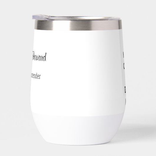 保Calm and Drink Wineカスタム Back文字 (右面)