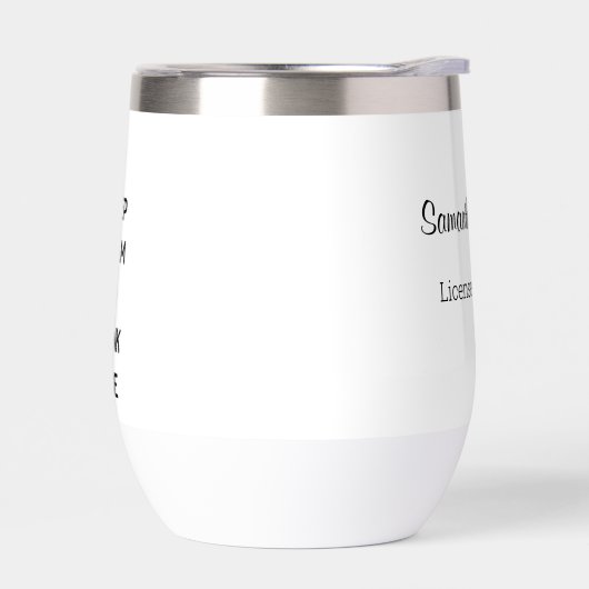 保Calm and Drink Wineカスタム Back文字 (左面)