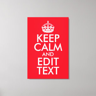 保Calm and Edit文字 キャンバスプリント