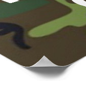 保Calm And Farm On Camouflage ポスター (角)