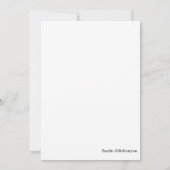 保Calm and Fish 招待状 (裏面)