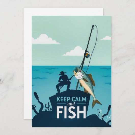 保Calm and Fish 招待状 (正面/裏面)