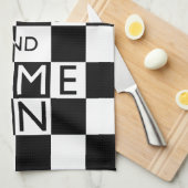 保CALM AND GAME ON – チェス キッチンタオル (四つ折り)