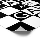 保CALM AND GAME ON – チェス ポスター (角)