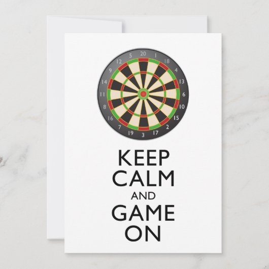 保CALM AND GAME ON - Dart Board (正面)