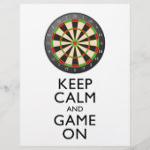 保CALM AND GAME ON - Dart Board チラシ (正面)