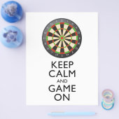 保CALM AND GAME ON - Dart Board チラシ (シングル)