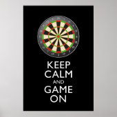 保CALM AND GAME ON - Dart Board ポスター (正面)