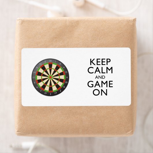 保CALM AND GAME ON - Dart Board ラベル (インサイチュ)