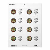 保CALM AND GAME ON - Dart Board ラベル (フルシート)