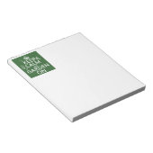 保Calm and Garden On – すべての色 ノートパッド (アングル)