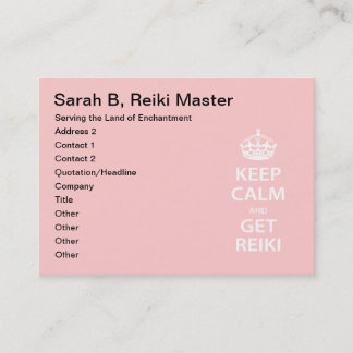 保Calm and Get霊気 予約カード