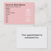 保Calm and Get霊気 予約カード (正面/裏面)