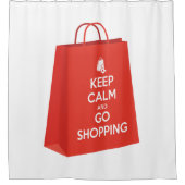 保Calm and Goショッピング(バッグ2) シャワーカーテン (正面)