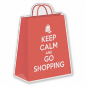 保Calm and Goショッピング(バッグ2) シール (正面)