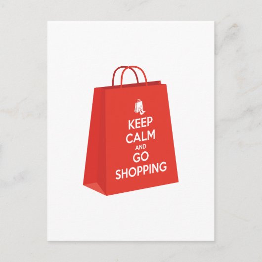 保Calm and Goショッピング(バッグ2) ポストカード (正面)