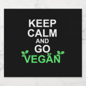 保Calm And Goビーガン スパークリングワインラベル (シングルラベル)