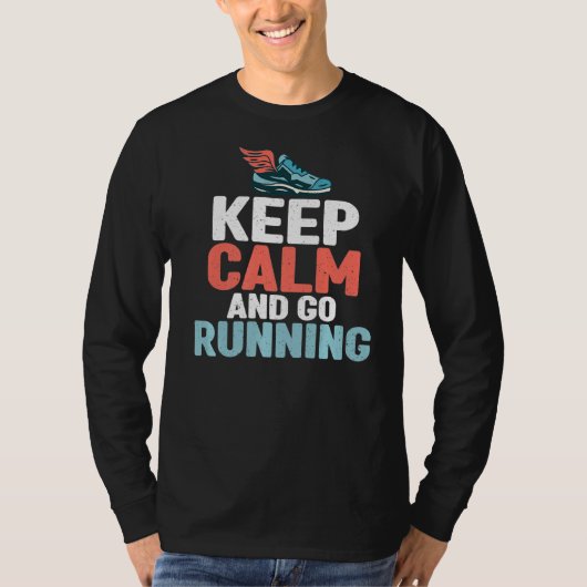 保Calm And Goランニング Marathon Runner Tシャツ (正面)