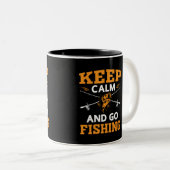 保Calm And Go魚釣り ツートーンマグカップ (正面右)