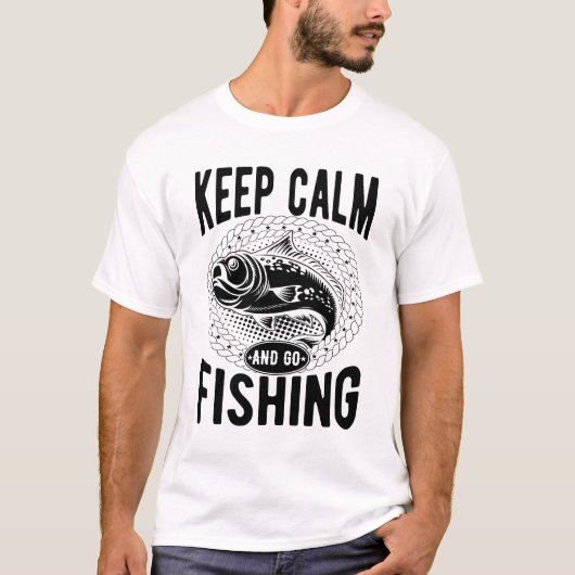 保Calm And Go魚釣り Tシャツ (正面)