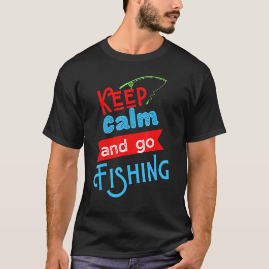 保Calm And Go魚釣りTee釣りおもしろい人魚 Tシャツ (正面)