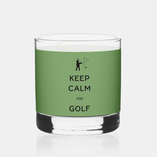 保Calm and Golf ウイスキーグラス (正面)