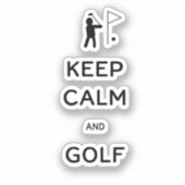 保Calm and Golf シール (正面)
