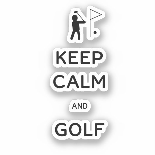 保Calm and Golf シール (正面)
