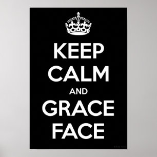 保Calm and Grace顔 ポスター