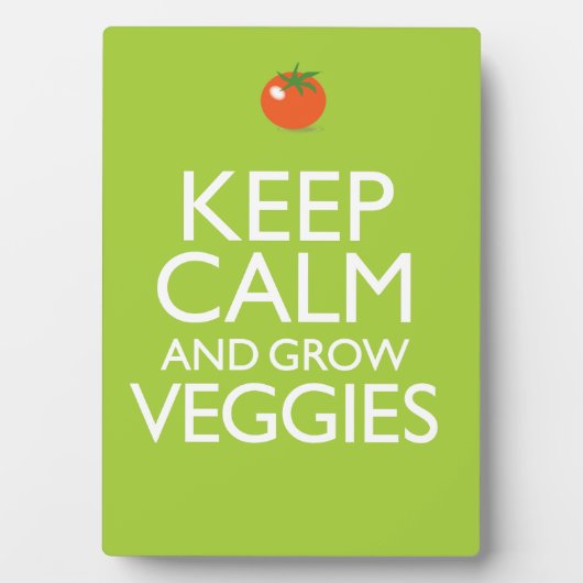 保Calm and Grow Veggies フォトプラーク (正面)