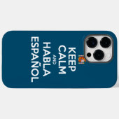 保Calm and Habla Espainol Case-Mate iPhoneケース (裏面 (横))