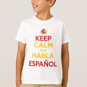 保Calm and Habla Espainol Tシャツ (正面)